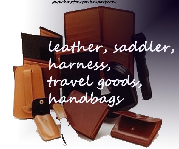 Export clearance formalities to export articles of leather, saddler